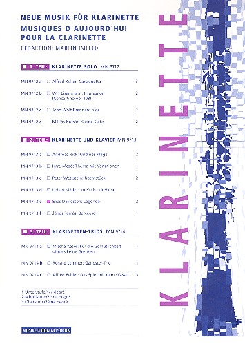 Legende für Klarinette und Klavier