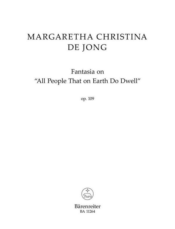 Fantasia on 'All People That on Earth Do Dwell' op.109