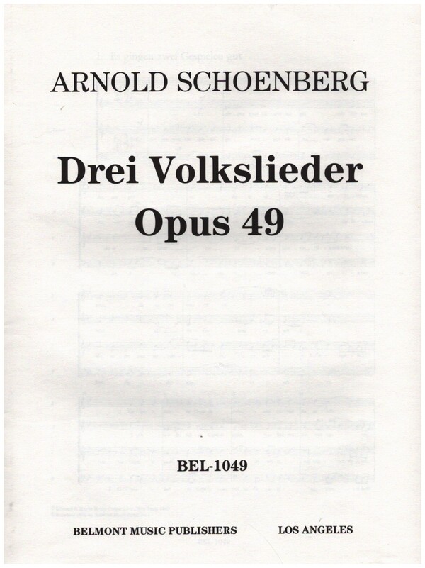 3 Volkslieder op.49