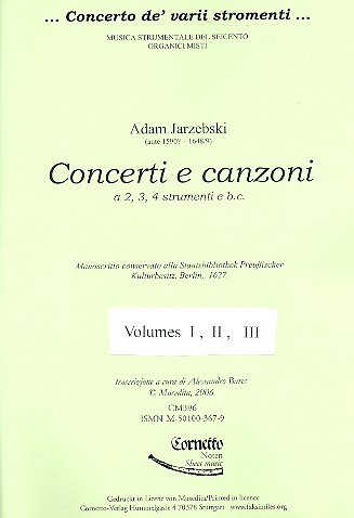 Concerti e canzoni vol.1-3 für