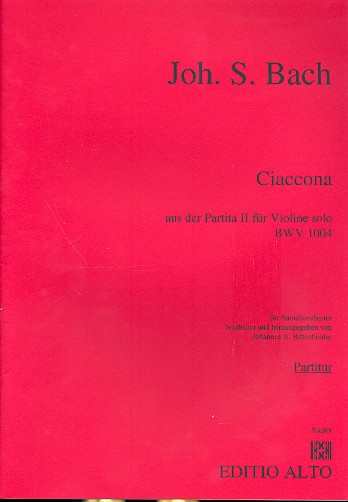 Ciaccona aus der Partita BWV1004 für Violine solo