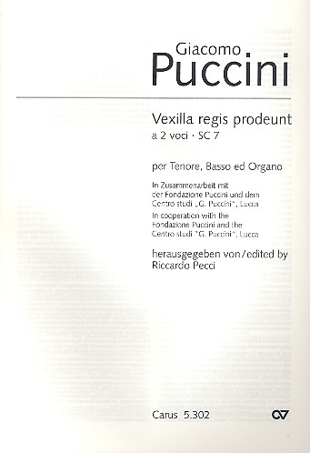 Vexilla regis prodeunt SC7 für Tenor,