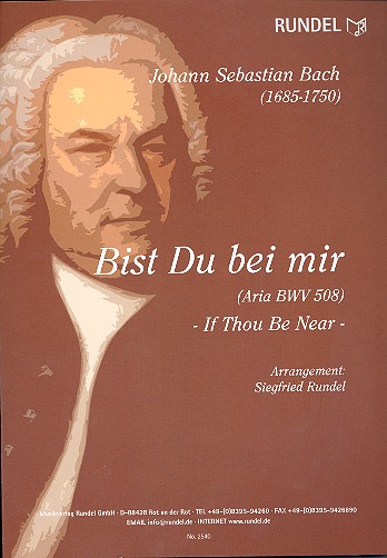 Bist du bei mir BWV508 für Blasorchester