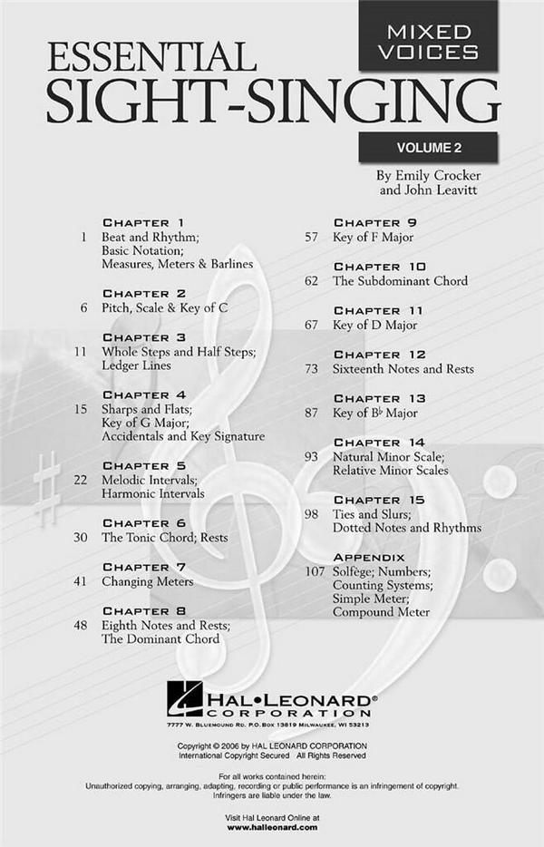 Essential Sight-Singing vol.2