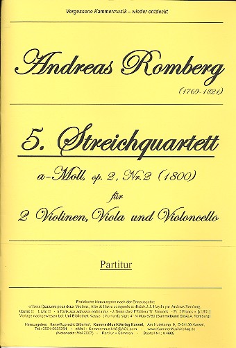 Streichquartett a-Moll op.2,2