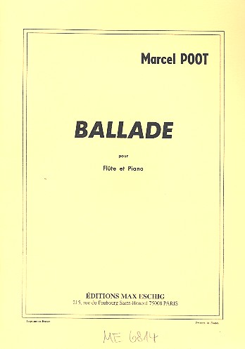 Ballade für Flöte und klavier