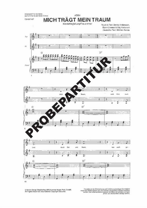 Mich trägt mein Traum