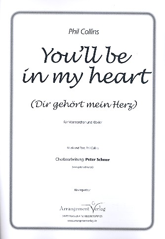 You'll be in my Heart für