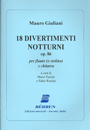 18 Divertimenti notturni op.86