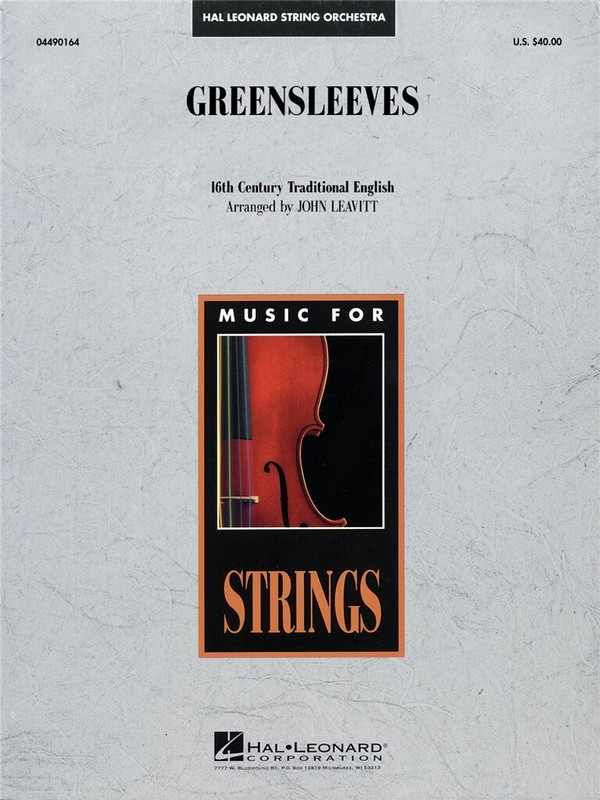 Greensleeves for string orchestra