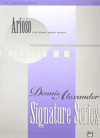 Arioso for right Hand alone