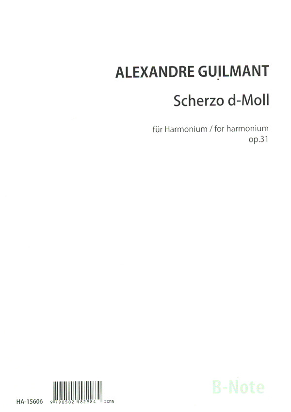 Scherzo d-Moll op.31 für Harmonium