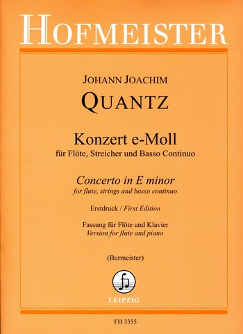 Konzert e-Moll QV5:113 für Flöte, Streicher