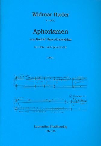 Aphorismen für Flöte und Sprecher