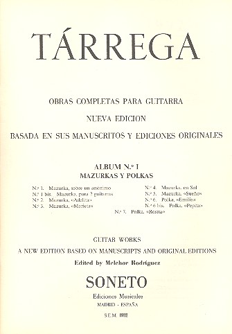 Album no.1 - Mazurkas y Polkas