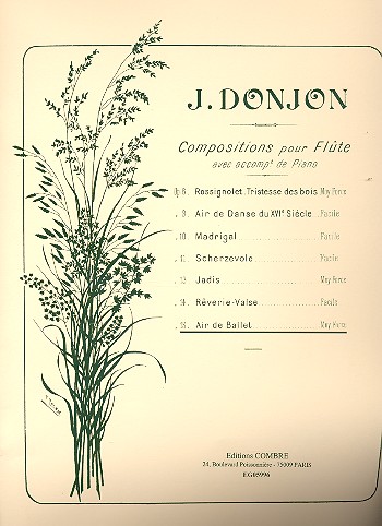 Air de Ballet pour flute et piano