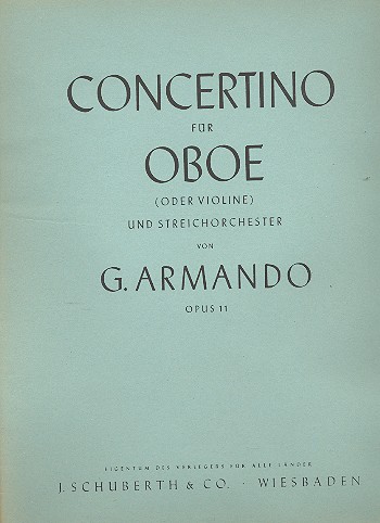 Concertino op.11 für Oboe (Violine)