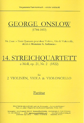 Streichquartett e-Moll Nr.14 op.21,2