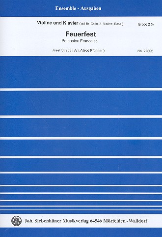 Feuerfest-Polka op.269 für Violine und