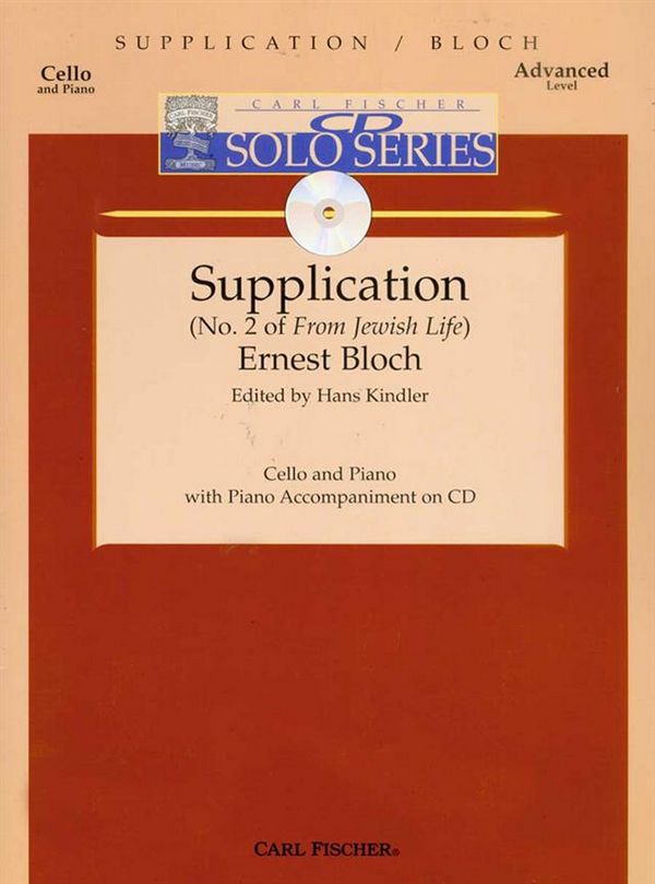 Supplication (+CD) for cello and piano