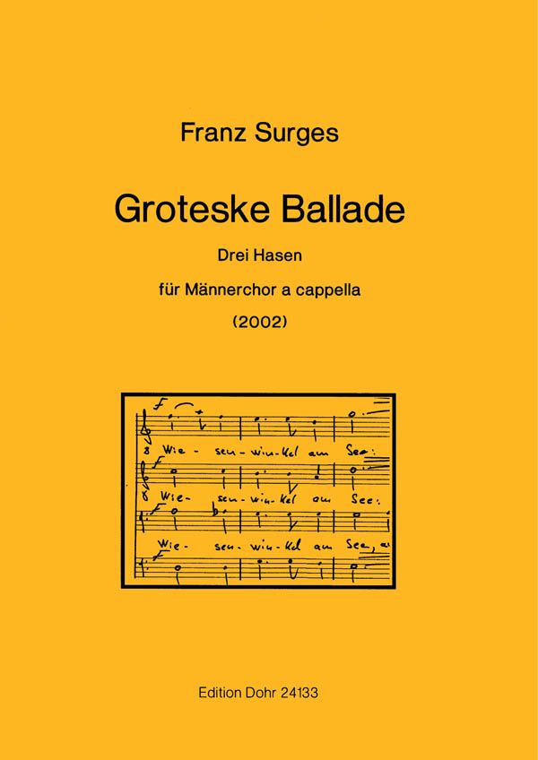 Groteske Ballade für Männerchor