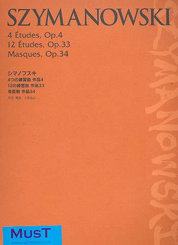 Etudes op.4 et op.33  et  Masques op.34