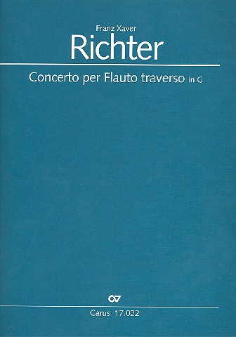 Konzert G-Dur für Flöte und Streichorchester
