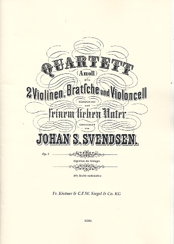 Steichquartett a-moll op.1