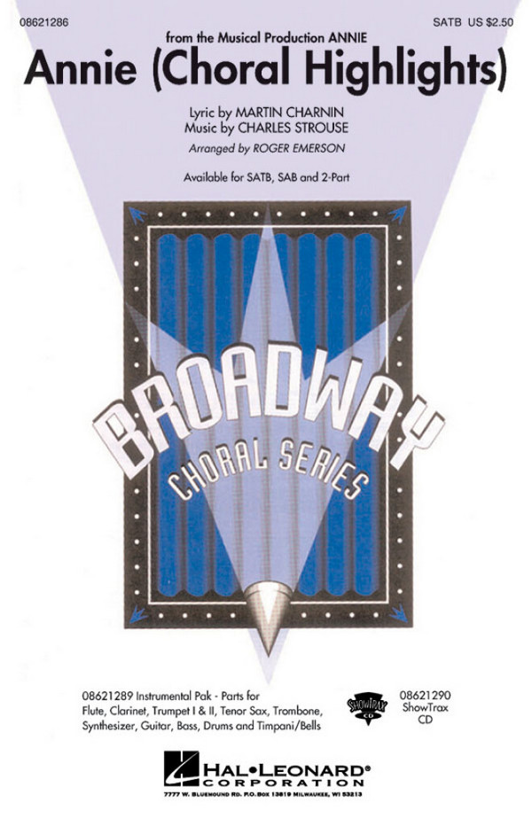 Annie (Choral Highlights) for mixed chorus