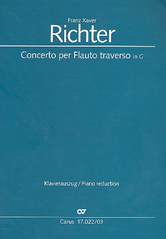 Konzert G-Dur für Flöte und Streichorchester