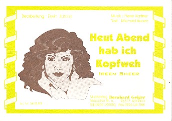 Heut abend hab ich Kopfweh: