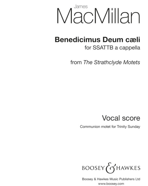 Benedicimus Deus caeli