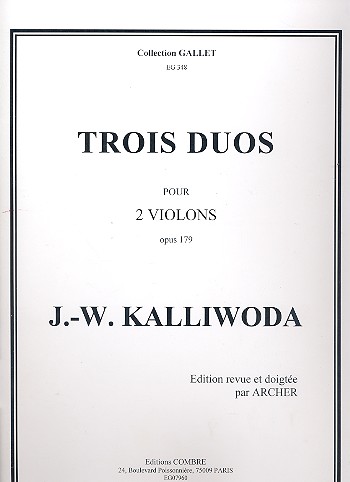 3 Duos op.179 pour 2 violons