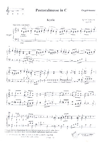Pastoralmesse C-Dur op.110