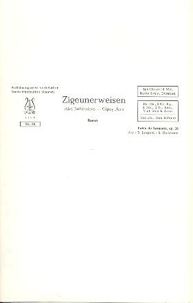 Zigenuerweisen op.20