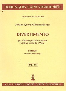 Divertimento F-Dur für 2 Violinen