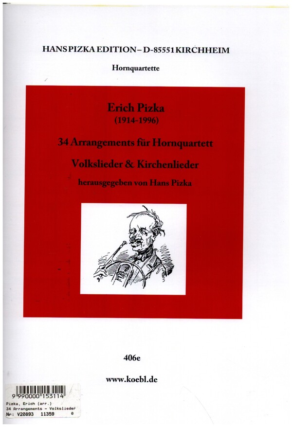 34 Arrangements für 4 Hörner