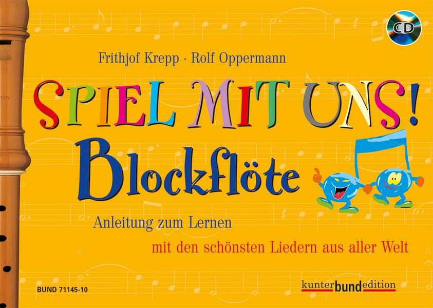 Spiel mit uns Blockflöte (Band 1, gelb) (+CD)