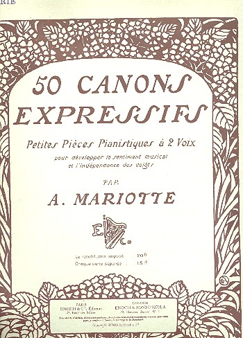 50 canons expressifs op.12 vol.1