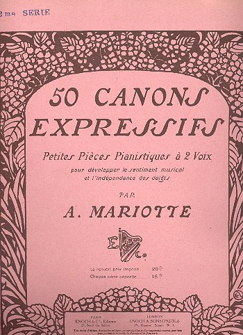 50 canons expressifs op.12 vol.2
