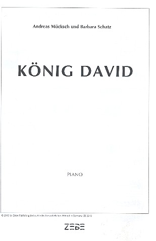 König David . für Soli, gem Chor