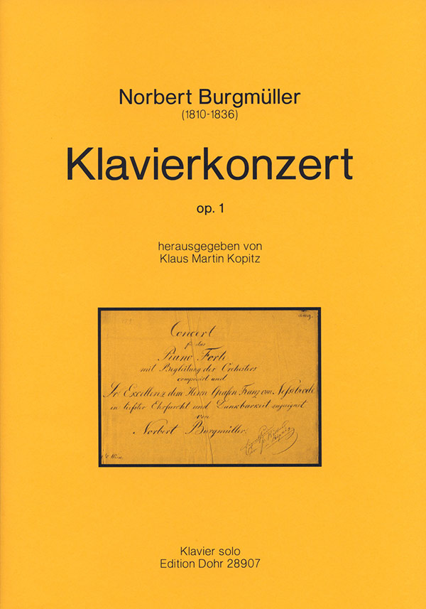 Konzert fis-Moll op.1 für Klavier und Orchester