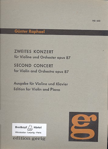 Konzert Nr.2 op.87 für Violine und