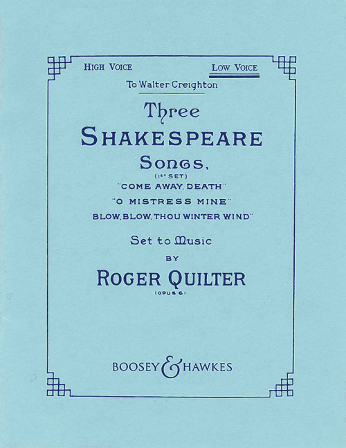 3 Shakespeare Songs op. 6