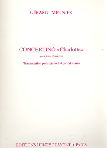 Concertino Charlotte pour piano