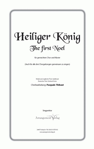 Heiliger König für gem Chor und Klavier