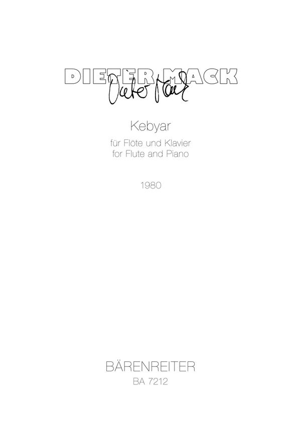 Kebyar für Flöte und Klavier