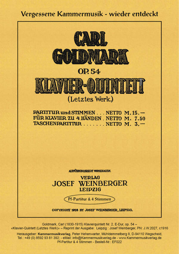 Quintett E-Dur Nr.2 op.54