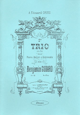 Trio F-Dur op.72 Nr.2 für Violine, Violoncello und Klavier
