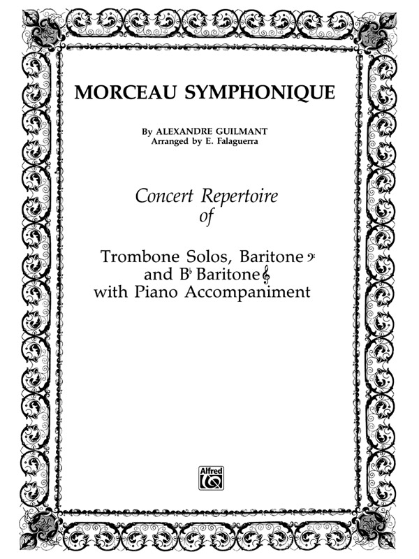 Morceaux symphonique for trombone